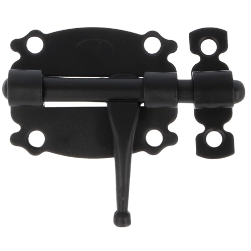 Amig - Einsteckschloss für Türen und Möbel Mod. 484 | Sicherheitsschloss für horizontale Verriegelung | Stahlmaterial mit Zamakschaft | 50 mm | Rustikaler Stil | Schwarz Amig - Einsteckschloss für Türen und Möbel Mod. 484 | Sicherheitsschloss für horizontale Verriegelung | Stahlmaterial mit Zamakschaft | 50 mm | Rustikaler Stil | Schwarz von Amig