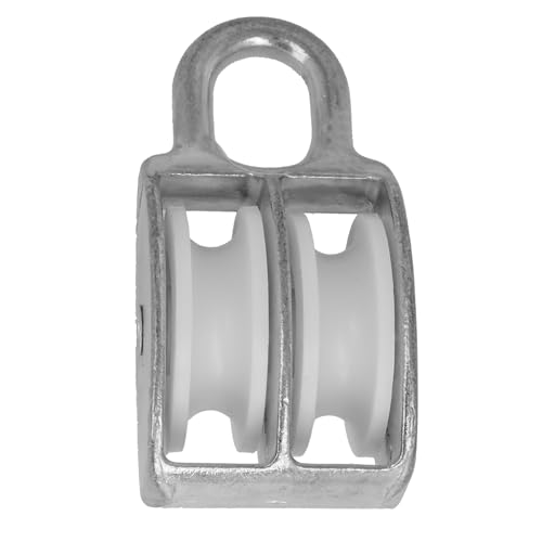 Amig - Feste Doppelrolle Mod. 651 | Mit weißem Kunststoffrad | Für Innen- und Außenbereiche | Maße 8 x 30 mm | Stahl | Verzinkte Oberfläche | Nicht geeignet für Hebearbeiten Amig - Feste Doppelrolle Mod. 651 | Mit weißem Kunststoffrad | Für Innen- und Außenbereiche | Maße 8 x 30 mm | Stahl | Verzinkte Oberfläche | Nicht geeignet für Hebearbeiten von Amig