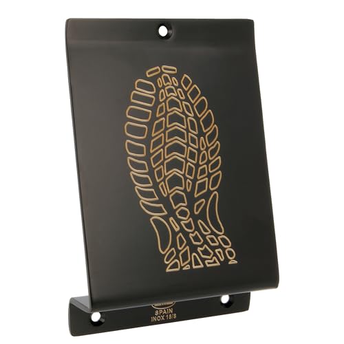 Amig - Fußpedal Mod.1, um schwere Türen aufzustoßen | Edelstahl-Öffner mit Fußabdruck für einfaches, freihändiges Öffnen | Ideal für Häuser, Tore oder Geschäfte | 147 x 98 x 3 mm | Schwarz Amig - Fußpedal Mod.1, um schwere Türen aufzustoßen | Edelstahl-Öffner mit Fußabdruck für einfaches, freihändiges Öffnen | Ideal für Häuser, Tore oder Geschäfte | 147 x 98 x 3 mm | Schwarz von Amig