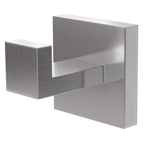 Amig - Handtuchhaken Mod. Isla-4 | Handtuchhaken Mit Schrauben inklusive | 55 x 55 x 55 mm | Edelstahl | Matt Silber von Amig