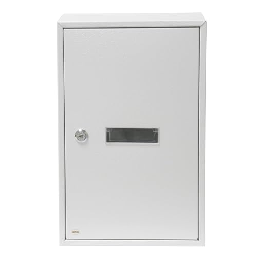 Amig - Innentür-Briefkasten | Briefkasten für Wände, Mauern oder Türen | Zum Auffangen von Postgut das von außen eingeworfen wird | Stahl | Farbe Weiß | Maße: 40 x 25 x 10 cm | Schlitz: 5 x 20 cm von Amig