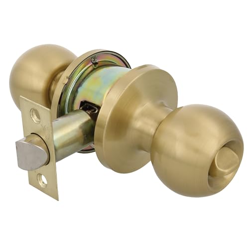 Amig - Knauf-Kugelset | Notfallsystem von außen und Verriegelung von innen | Einsteckschloss 60/70 mm | Eckige Kante | Messing | Mattgold | Für 35 bis 45 cm dicke Türen Amig - Knauf-Kugelset | Notfallsystem von außen und Verriegelung von innen | Einsteckschloss 60/70 mm | Eckige Kante | Messing | Mattgold | Für 35 bis 45 cm dicke Türen von Amig