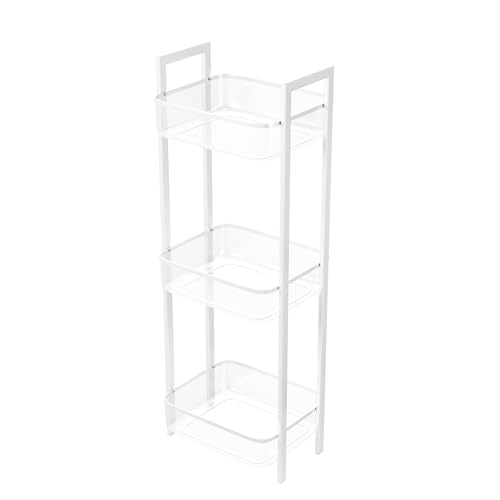 Amig - Mehrzweckregal - 3 Körbe in der Höhe - Weißer Stahl - Küchenaufbewahrung für Gemüse und Obst - Maße: 33 x 25 x 85 mm von Amig