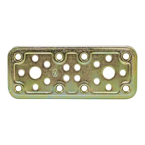 Amig - Perforierte Anschlussplatte | 120 x 50 x 2,2 mm | Befestigung von Holzkonstruktionen | Für Pfeiler-Träger-Verbindungen, Spleiße und Reparaturen | Dichromatierter Stahl Amig - Perforierte Anschlussplatte | 120 x 50 x 2,2 mm | Befestigung von Holzkonstruktionen | Für Pfeiler-Träger-Verbindungen, Spleiße und Reparaturen | Dichromatierter Stahl von Amig