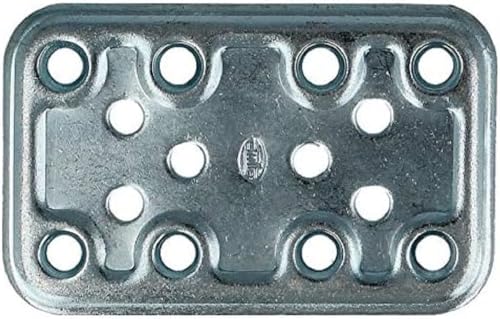 Amig - Perforierte Anschlussplatte | 160 x 50 x 2,2 mm | Befestigung von Holzkonstruktionen | Für Pfeiler-Träger-Verbindungen, Spleiße und Reparaturen | Mattierter Edelstahl Amig - Perforierte Anschlussplatte | 160 x 50 x 2,2 mm | Befestigung von Holzkonstruktionen | Für Pfeiler-Träger-Verbindungen, Spleiße und Reparaturen | Mattierter Edelstahl von Amig