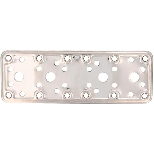 Amig - Perforierte Anschlussplatte | 185 x 65 x 2,2 mm | Befestigung von Holzkonstruktionen | Für Pfeiler-Träger-Verbindungen, Spleiße und Reparaturen | Mattierter Edelstahl Amig - Perforierte Anschlussplatte | 185 x 65 x 2,2 mm | Befestigung von Holzkonstruktionen | Für Pfeiler-Träger-Verbindungen, Spleiße und Reparaturen | Mattierter Edelstahl von Amig
