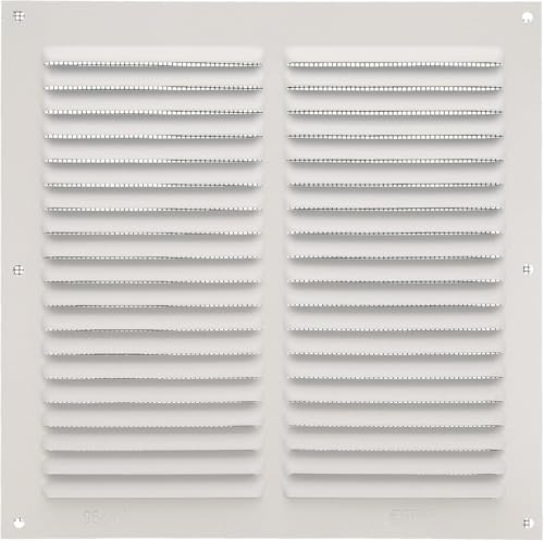 Amig - Quadratisches Lüftungsgitter aus Aluminium mit Moskitonetz | Lüftungsgitter für Luftauslässe | Ideal für Küchen- und Badezimmerdecken | Maße : 200 x 200 mm | Farbe: Weiß von Amig