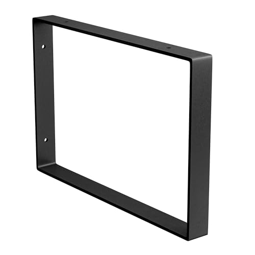 Amig - Einzelne Rechteckige Regalhalterung für Industrie-Regale - 211 x 311 x 30 mm - Mattschwarzer Stahl - Wandhalterung für Regale - Funktionales und Robustes Design - Ideal für Wandregale Amig - Einzelne Rechteckige Regalhalterung für Industrie-Regale - 211 x 311 x 30 mm - Mattschwarzer Stahl - Wandhalterung für Regale - Funktionales und Robustes Design - Ideal für Wandregale von Amig