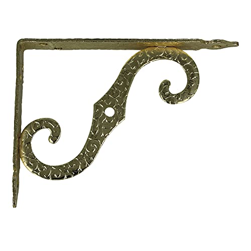 Amig - Regalwinkel Edelstahl Mod. 2 | Metallwinkel für Regale | Regalhalterung | Farbe: Lackiertes Messing | Maße: 150 x 115 mm | Empfohlenes max Gewicht: 90 kg Amig - Regalwinkel Edelstahl Mod. 2 | Metallwinkel für Regale | Regalhalterung | Farbe: Lackiertes Messing | Maße: 150 x 115 mm | Empfohlenes max Gewicht: 90 kg von Amig