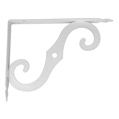 Amig - Regalwinkel Edelstahl Mod. 2 | Metallwinkel für Regale | Regalhalterung | Farbe: Weiß | Maße: 200 x 150 mm | Empfohlenes max Gewicht: 100 kg von Amig