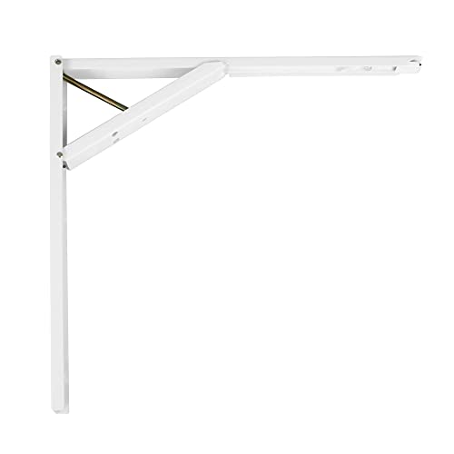 Amig - Regalwinkel Edelstahl Mod. 5 | Klappkonsole für Regale | Regalhalterung | Farbe: Weiß | Maße: 400 x 370 mm | Empfohlenes max Gewicht: 80 kg Amig - Regalwinkel Edelstahl Mod. 5 | Klappkonsole für Regale | Regalhalterung | Farbe: Weiß | Maße: 400 x 370 mm | Empfohlenes max Gewicht: 80 kg von Amig