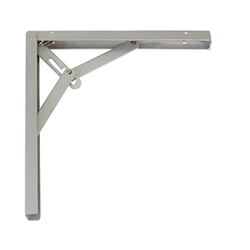 Amig - Regalwinkel Edelstahl Mod. 8 | Klappkonsole für Regale | Regalhalterung | Farbe: Metallisches Grau | Maße: 400 x 405 mm | Empfohlenes max Gewicht: 60 kg Amig - Regalwinkel Edelstahl Mod. 8 | Klappkonsole für Regale | Regalhalterung | Farbe: Metallisches Grau | Maße: 400 x 405 mm | Empfohlenes max Gewicht: 60 kg von Amig