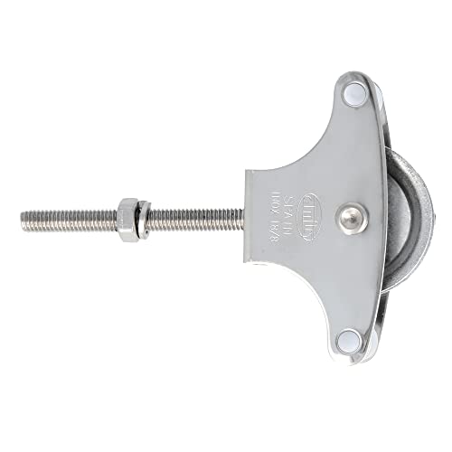 Amig - Riemenscheibe aus Metall, 39 mm, Mod.22 | M6 x 60 mm | für Kleidungsstücke | Edelstahl 18/8 | mit Befestigungsschraube und Führungsschienen Amig - Riemenscheibe aus Metall, 39 mm, Mod.22 | M6 x 60 mm | für Kleidungsstücke | Edelstahl 18/8 | mit Befestigungsschraube und Führungsschienen von Amig