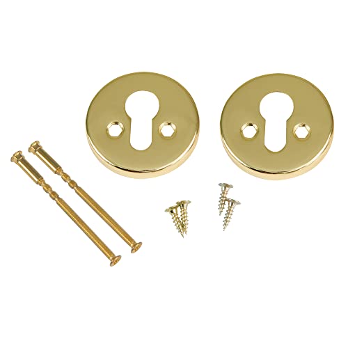 Amig - Rundes Schlüssel-Set für Schlösser mit Europrofil-Zylindern, Mod. 25 AT, Ø 59 mm, mit 4 Spangen und Diebstahlsicherungen, verchromter Stahl, silberfarben von Amig