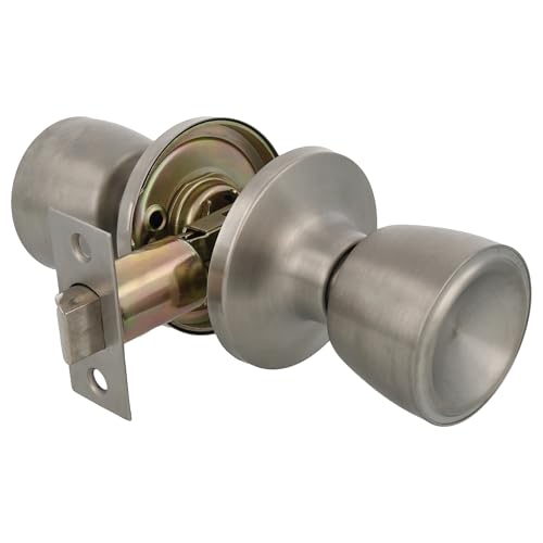 Amig - Schalenknauf-Set | Knauf-Set mit Griffen auf beiden Seiten | Edelstahl | Einsteckschloss 60/70 mm | Inklusive Befestigungsmaterial | Für Holztüren | Quadratische Kantenfalle | Mattes Edelstahl Amig - Schalenknauf-Set | Knauf-Set mit Griffen auf beiden Seiten | Edelstahl | Einsteckschloss 60/70 mm | Inklusive Befestigungsmaterial | Für Holztüren | Quadratische Kantenfalle | Mattes Edelstahl von Amig