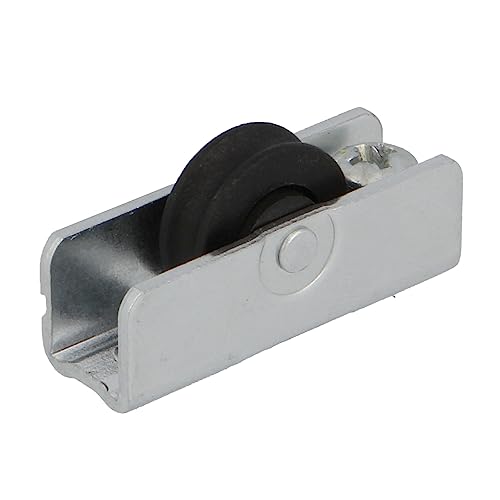 Amig - Schiebefenster-Laufrolle | Satz mit 2 Stück | Größe 36 x 12 mm | Metallgehäuse mit Schraube und Kugellager | Entwickelt für Schiebefenster | Verzinkter Stahl. Amig - Schiebefenster-Laufrolle | Satz mit 2 Stück | Größe 36 x 12 mm | Metallgehäuse mit Schraube und Kugellager | Entwickelt für Schiebefenster | Verzinkter Stahl. von Amig