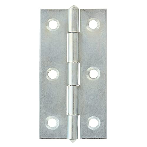 Amig - Schmales Scharnier | 63 x 32 mm | Mehrzweck | Quadratische Kanten | geräuscharmes Öffnen und Schließen | Türstopper mit fester Befestigung | verzinkter Stahl Amig - Schmales Scharnier | 63 x 32 mm | Mehrzweck | Quadratische Kanten | geräuscharmes Öffnen und Schließen | Türstopper mit fester Befestigung | verzinkter Stahl von Amig