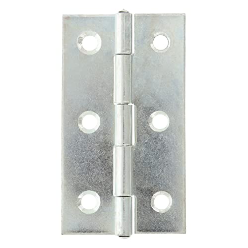 Amig - Schmales Scharnier | 75 x 42 mm | Mehrzweck | Quadratische Kanten | geräuscharmes Öffnen und Schließen | Türstopper mit fester Befestigung | verzinkter Stahl Amig - Schmales Scharnier | 75 x 42 mm | Mehrzweck | Quadratische Kanten | geräuscharmes Öffnen und Schließen | Türstopper mit fester Befestigung | verzinkter Stahl von Amig