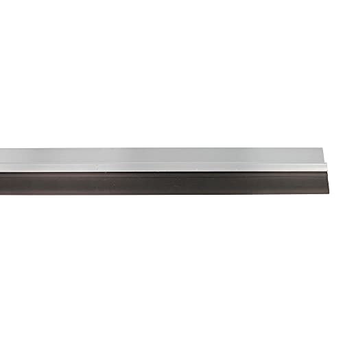 Amig 22560 - Türbodendichtung Modell 5, zum Aufkleben, halbsteife PVC-Bürste, 1 m, Silber, Aluminium von Amig