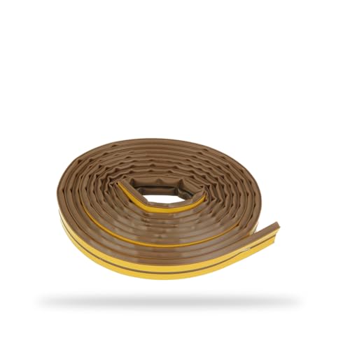Amig - Selbstklebender Dichtungsstreifen | 2 Streifen à 3 m | Ø7 x 9 mm | Silikonmaterial | Braun | Einfach und schnell zu installieren | Wasserfest und reinigbar | Wärme- und Kälteisolierend Amig - Selbstklebender Dichtungsstreifen | 2 Streifen à 3 m | Ø7 x 9 mm | Silikonmaterial | Braun | Einfach und schnell zu installieren | Wasserfest und reinigbar | Wärme- und Kälteisolierend von Amig