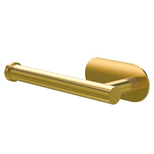Amig - Selbstklebender Toilettenpapierhalter Mod. Ea-3 | WC-Rollenhalter Klebebefestigung ohne Schrauben | 164 x 70 x 45 mm | Edelstahl | Matt Gold Amig - Selbstklebender Toilettenpapierhalter Mod. Ea-3 | WC-Rollenhalter Klebebefestigung ohne Schrauben | 164 x 70 x 45 mm | Edelstahl | Matt Gold von Amig