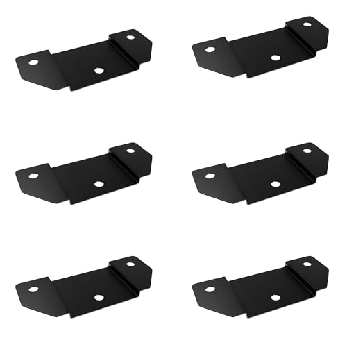 Amig - Set aus 6 Halterungen für Tischbeine | Set aus 6 Zubehörteilen für Mod. 2410 | Material: Stahl | Maße: 92 x 40 x 7 mm | Finish Mattschwarz | Tischbein für Industriedesign Amig - Set aus 6 Halterungen für Tischbeine | Set aus 6 Zubehörteilen für Mod. 2410 | Material: Stahl | Maße: 92 x 40 x 7 mm | Finish Mattschwarz | Tischbein für Industriedesign von Amig