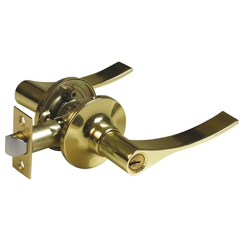 Amig - Set aus linksseitigen Einsteckschlössern mit Drückergarnitur | Rosette für Türen | Idealer Griff für Holztüren | Zamak | Goldfarben | Eingangsschloss 60/70 mm Amig - Set aus linksseitigen Einsteckschlössern mit Drückergarnitur | Rosette für Türen | Idealer Griff für Holztüren | Zamak | Goldfarben | Eingangsschloss 60/70 mm von Amig