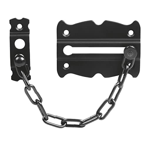 Amig Sicherheitskette für Durchgangs- und Eingangstüren, Modell 3-84 x 58 mm, geeignet für Schiebetüren und Fenster, aus Stahl mit schwarzer Oberfläche, dekorativer Verschluss - inklusive Schrauben Amig Sicherheitskette für Durchgangs- und Eingangstüren, Modell 3-84 x 58 mm, geeignet für Schiebetüren und Fenster, aus Stahl mit schwarzer Oberfläche, dekorativer Verschluss - inklusive Schrauben von Amig