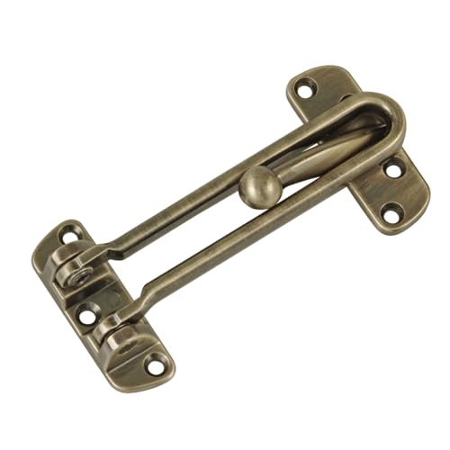 Amig - Sicherheitskette für Türen Modell 2 - Stangenlänge 120 mm - Einsteckgriff für Eingangstüren - robuster Verschluss durch Seitenleiste - Zamak-Leder von Amig
