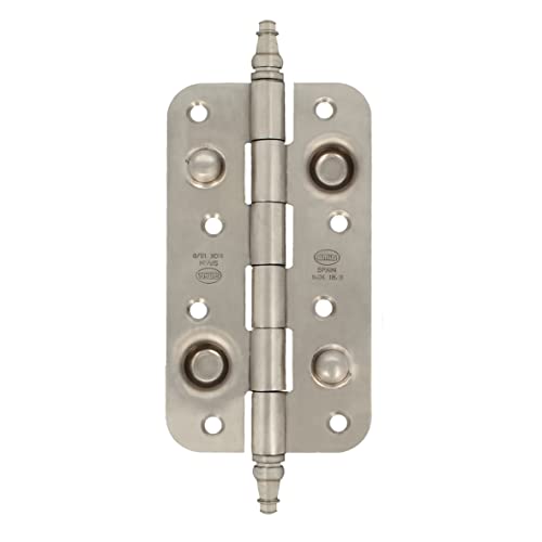 Amig Sicherheitsscharnier | 150 x 82 x 3 mm | runde Kanten | mit dekorativem Abschluss | fester Türstopper | 18/8 Edelstahl matt silberfarben Amig Sicherheitsscharnier | 150 x 82 x 3 mm | runde Kanten | mit dekorativem Abschluss | fester Türstopper | 18/8 Edelstahl matt silberfarben von Amig