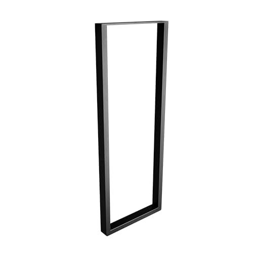 Amig - Tischbeine für Lobby- oder Eingangstische | Rechteckiges Metallbein für Tische im Industriestil | Material: Stahl | Maße: 800 x 300 x 40 mm | Finish Mattschwarz. Amig - Tischbeine für Lobby- oder Eingangstische | Rechteckiges Metallbein für Tische im Industriestil | Material: Stahl | Maße: 800 x 300 x 40 mm | Finish Mattschwarz. von Amig