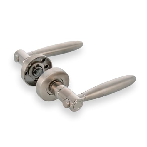 Amig - Türgriffset mit Edelstahlrosette - Modell 22R - Maße: 53mm Durchmesser - 8mm Vierkant - Matt Amig - Türgriffset mit Edelstahlrosette - Modell 22R - Maße: 53mm Durchmesser - 8mm Vierkant - Matt von Amig