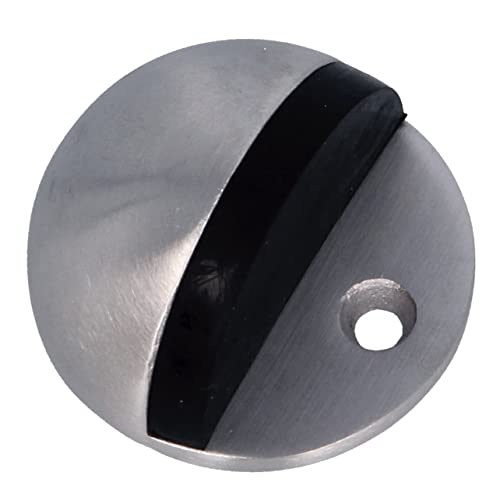 Amig - Türstopper | Ø 45 x 25 mm | Befestigung am Boden durch Schraube | einfache Halterung zum Schutz der Wände vor Stößen und Kratzern | verhindert Träger | Edelstahl 18/8 matt von Amig