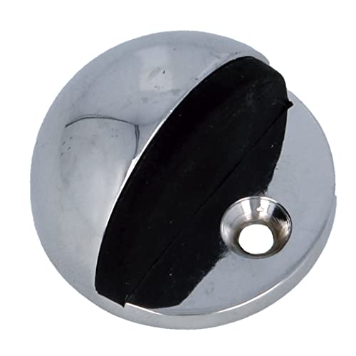 Amig - Türstopper | Ø 45 x 25 mm | Befestigung am Boden durch Schraube | einfache Halterung zum Schutz der Wände vor Stößen und Kratzern | verhindert Träger | Zamak glänzend silber Amig - Türstopper | Ø 45 x 25 mm | Befestigung am Boden durch Schraube | einfache Halterung zum Schutz der Wände vor Stößen und Kratzern | verhindert Träger | Zamak glänzend silber von Amig