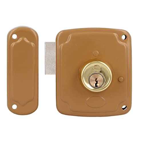 Amig - Überlagerungsschloss | Türöffner 30V kompatibel | Einsteckschloss | Legierter Stahl | 120 x 95 mm | Inklusive 3 Schlüssel | Gold, 72PU-120 Amig - Überlagerungsschloss | Türöffner 30V kompatibel | Einsteckschloss | Legierter Stahl | 120 x 95 mm | Inklusive 3 Schlüssel | Gold, 72PU-120 von Amig