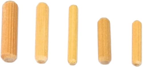 Amig - Holzspange | Dübel zur Verbindung von Brettern | Ø 10 x 40 mm | 40 Stück | Geripptes und abgeschrägtes Ende für robustere Verbindungen | Kiefernholz von Amig