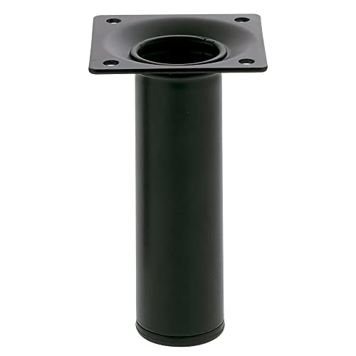 Amig - Rundes Möbelbein | Mod. 4 | Ø 30 x 100 mm | mit Einstellschraube | 4-Punkt verschraubt | Belastbar bis 15 kg/Fuß | Stahl schwarz Amig - Rundes Möbelbein | Mod. 4 | Ø 30 x 100 mm | mit Einstellschraube | 4-Punkt verschraubt | Belastbar bis 15 kg/Fuß | Stahl schwarz von Amig