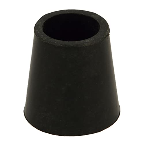 Amig - Runde Außenschale | Mod. 656 | Ø 12 mm | Schutz für Tischbeine, Stühle, Krücken und Gehstöcke | Ideal zum Schutz des Bodens vor Kratzern | Schwarz Gummi von Amig