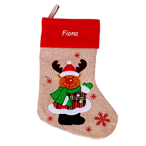 Amikado Weihnachts-Stiefel in Leinenoptik, Beige, personalisierbar mit Namen Bestickt – Weihnachtsdekoration – Rentier Amikado Weihnachts-Stiefel in Leinenoptik, Beige, personalisierbar mit Namen Bestickt – Weihnachtsdekoration – Rentier von Amikado