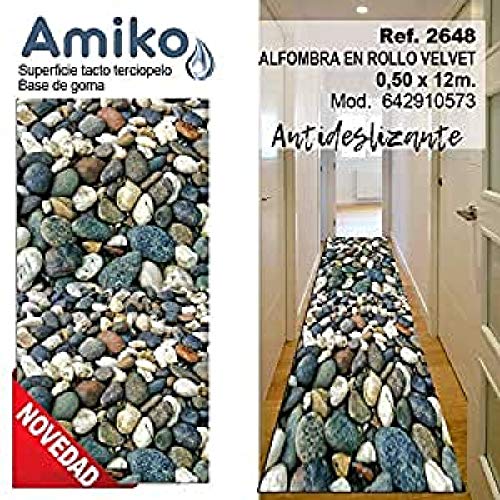 Amiko Teppich, Stoff, Mehrfarbig, 0.5 x 12 m von Amiko