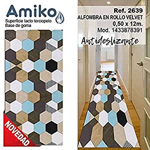 Amiko Teppich, Mehrfarbig, 0,50 x 12 m von Amiko