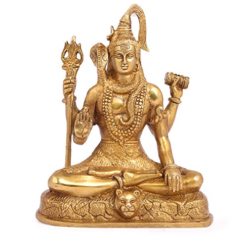Amilav Collections Murti Lord Shiva in Segenshaltung aus Messing, Statue (1 Stück) von Amilav Collections