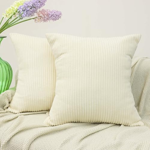 Amilian 2er Set Kissenbezug 40x40 cm - Bezüge für Sofakissen, Dekokissen, Zierkissen - Kissenhüllen 40 x 40 cm - Kissenhülle Lichtblüte Amilian 2er Set Kissenbezug 40x40 cm - Bezüge für Sofakissen, Dekokissen, Zierkissen - Kissenhüllen 40 x 40 cm - Kissenhülle Lichtblüte von Amilian