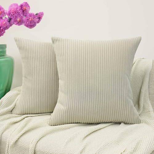 Amilian 2er Set Kissenbezug 40x40 cm - Bezüge für Sofakissen, Dekokissen, Zierkissen - Kissenhüllen 40 x 40 cm - Kissenhülle Tauglanz Amilian 2er Set Kissenbezug 40x40 cm - Bezüge für Sofakissen, Dekokissen, Zierkissen - Kissenhüllen 40 x 40 cm - Kissenhülle Tauglanz von Amilian