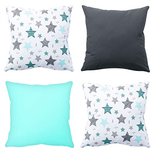 Amilian 4er Set Dekokissen 45x45 Dekokissen mit Füllung und Bezug Kissen mit Bezug Dekoratives Kissen Balkon Dekoration Couch Kissen Sofa Kissen Wohnzimmer Kissen Deko 18x18 inch Amilian 4er Set Dekokissen 45x45 Dekokissen mit Füllung und Bezug Kissen mit Bezug Dekoratives Kissen Balkon Dekoration Couch Kissen Sofa Kissen Wohnzimmer Kissen Deko 18x18 inch von Amilian