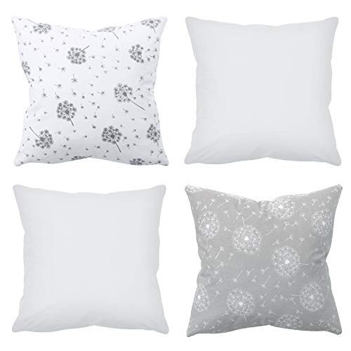 Amilian 4er Set Dekokissen 45x45 Dekokissen mit Füllung und Bezug Kissen mit Bezug Dekoratives Kissen Balkon Dekoration Couch Kissen Sofa Kissen Wohnzimmer Kissen Deko 18x18 inch Amilian 4er Set Dekokissen 45x45 Dekokissen mit Füllung und Bezug Kissen mit Bezug Dekoratives Kissen Balkon Dekoration Couch Kissen Sofa Kissen Wohnzimmer Kissen Deko 18x18 inch von Amilian