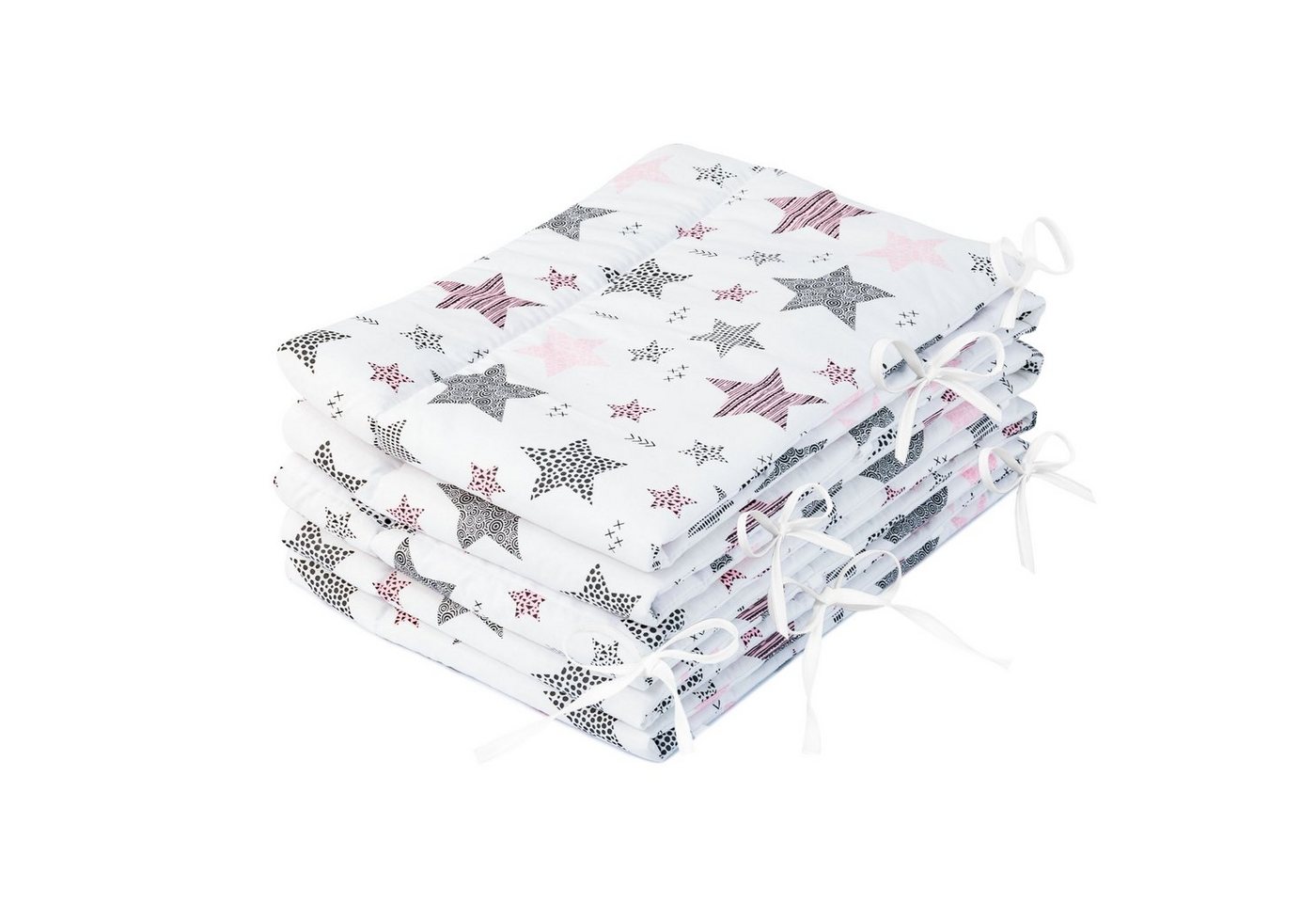 Amilian Bettnestchen Bettumrandung (Made in EU) 420x30 cm - für Babybett 140x70 cm geeignet, (140 x 70 cm geeignet (rundherum) mit Kantenschutz, Nestchen), Umrandungen von Amilian