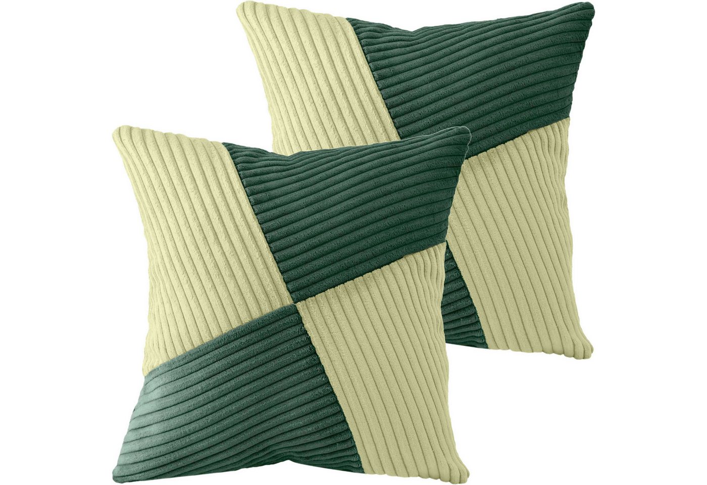 Amilian Dekokissen mit Füllung und Bezug - 2er Set - Zierkissen, Sofakissen - 40x40 cm, (2 Stück), Dekokissen mit Inlett - Couchkissen mit Kissenfüllung von Amilian