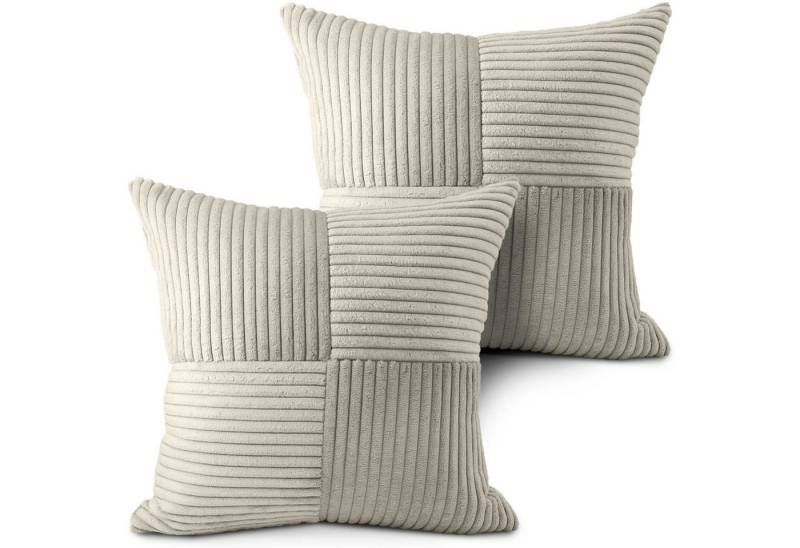 Amilian Dekokissen mit Füllung und Kissenbezug - Deko Kissen, Sofakissen, Zierkissen, (2 Stück), 40x40 cm, Kopfkissen mit Kissenfüllung von Amilian