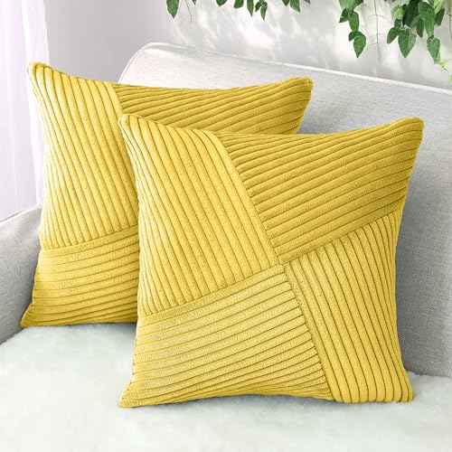 Amilian Kissenbezüge 2er Set 40x40 cm – Kissenhüllen mit Reißverschlus – Kissen Bezug für Sofa, Zierkissen & Dekokissen – pflegeleicht & modern - Sonnentraum Amilian Kissenbezüge 2er Set 40x40 cm – Kissenhüllen mit Reißverschlus – Kissen Bezug für Sofa, Zierkissen & Dekokissen – pflegeleicht & modern - Sonnentraum von Amilian